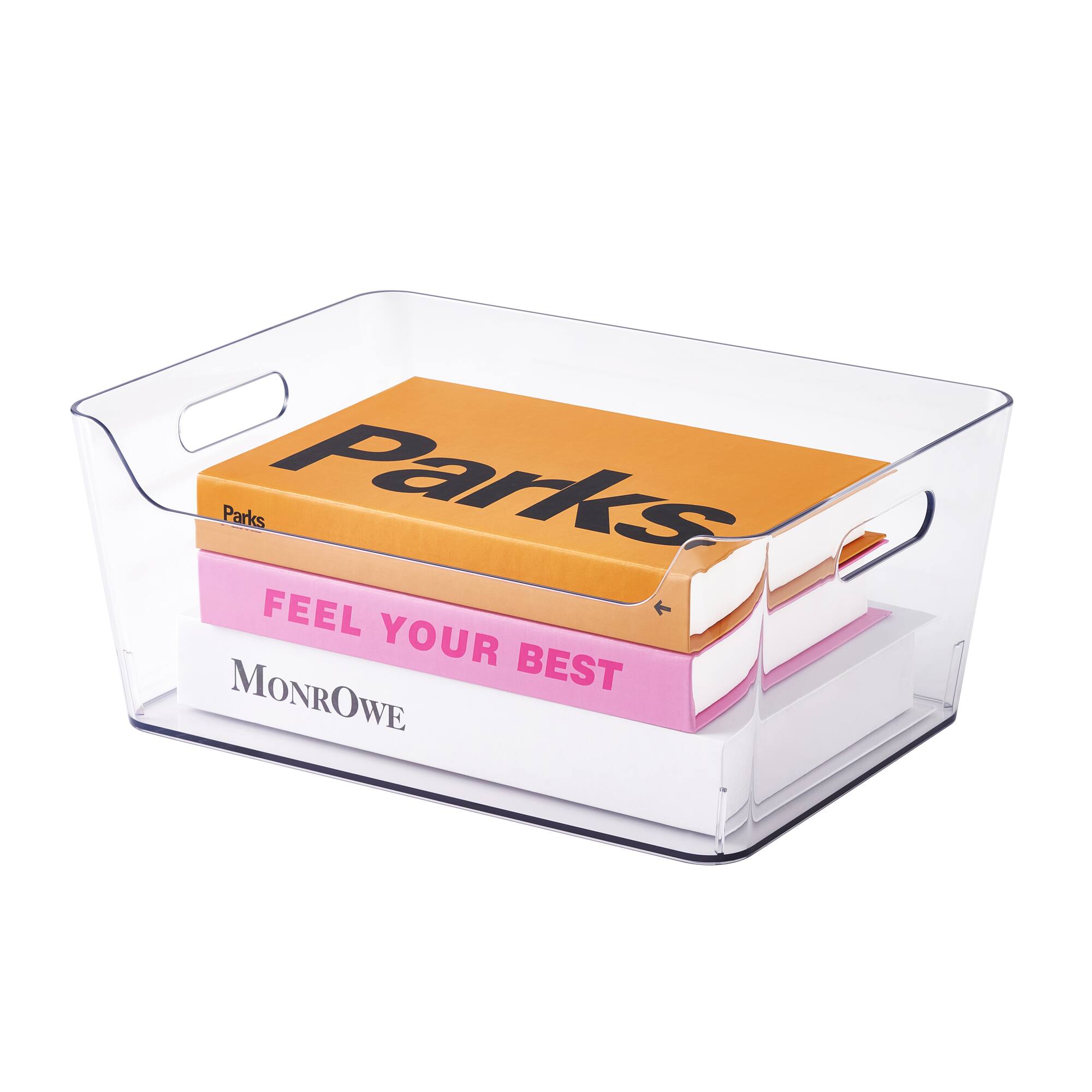Large Clear Open Storage Bin by Simply Tidy